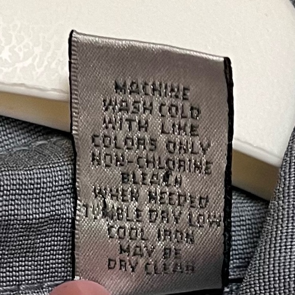 Vintage Chicos Jacket Military Linen Blend Grey SZ 1 Medium Minimalist Lagenlook - Picture 11 of 11